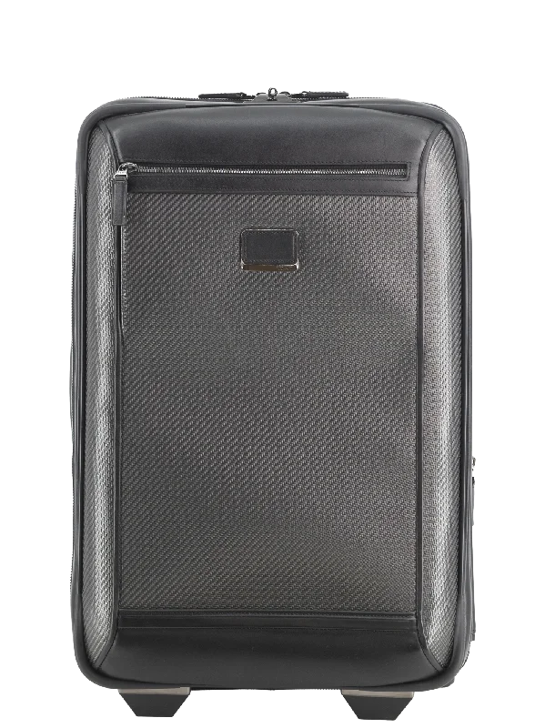 Suitcase with sleek patterns-Tumi CFX Silverstone International Expandable Carry-On (carbon fiber)