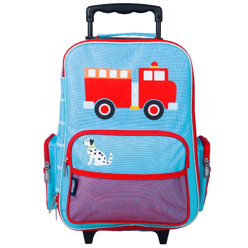 Suitcase for frequent travelers-Wildkin Kids Carry-On Rolling Suitcase