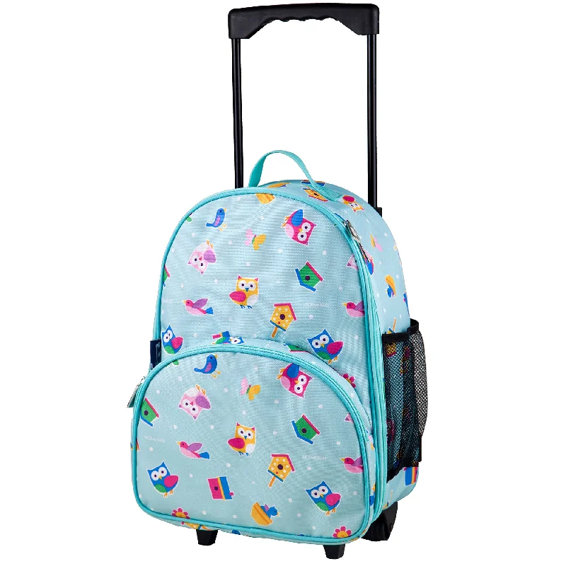 Suitcase for road trips-Wildkin Kids Rolling Luggage Under-seat Carry-on 16" Age:3-10