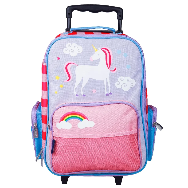 Suitcase for overnight stays-Wildkin Kids Carry-On Rolling Suitcase