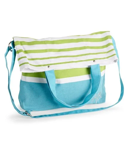 Aeropostale Striped Fold-Over Tote Bag Retail: 39.50