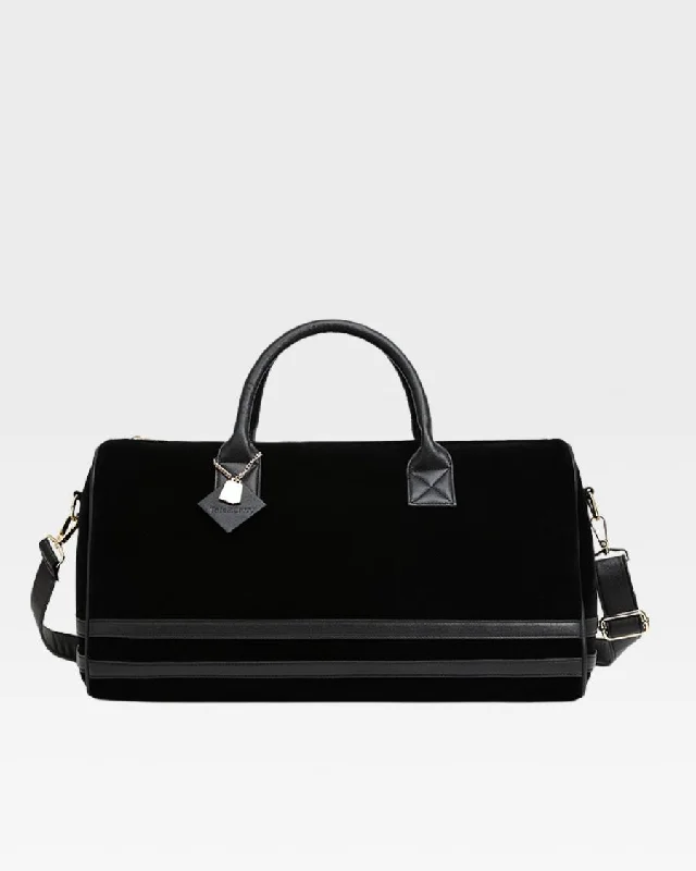 Velvet Duffle Bag in Black