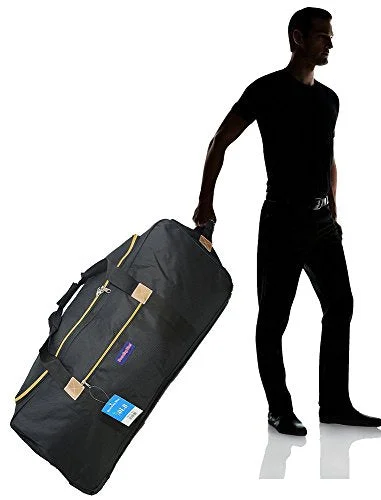 Duffel Bag Vegas flash-Boardingblue Cuban Rolling Travel Duffel Bag 50Lb W, Linear Size 62"