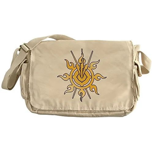 Messenger bag for budget jaunts-Cafepress - Acheron Symbol (Tm) - Unique Messenger Bag, Canvas Courier Bag