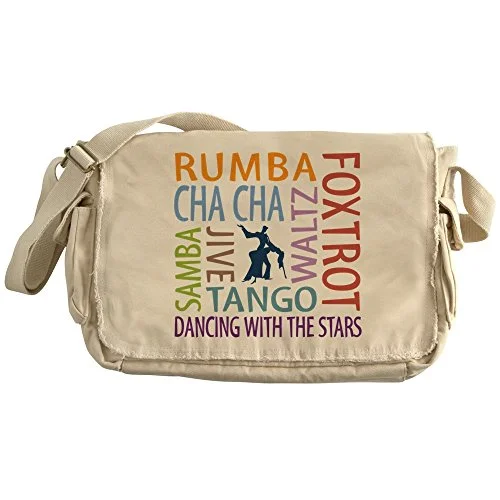 Messenger bag rugged leather-Cafepress - Ballroom Dancing Dtws - Unique Messenger Bag, Canvas Courier Bag