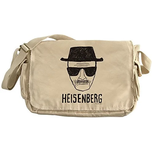 Messenger bag for luxury vacations-Cafepress - Heisenberg - Unique Messenger Bag, Canvas Courier Bag