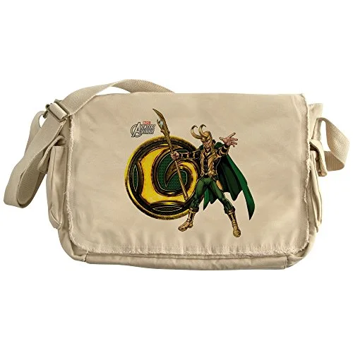 Messenger bag for swift vacations-Cafepress - Loki Icon - Unique Messenger Bag, Canvas Courier Bag