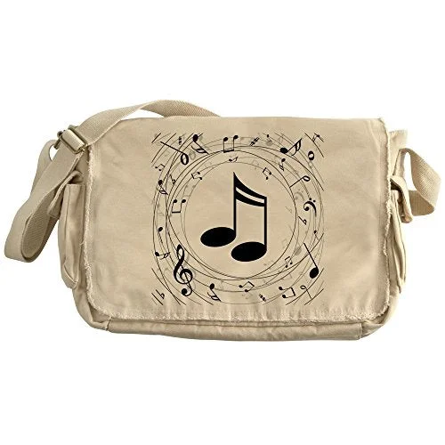 Messenger bag for city style-Cafepress - Music Teacher Gift Idea - Unique Messenger Bag, Canvas Courier Bag