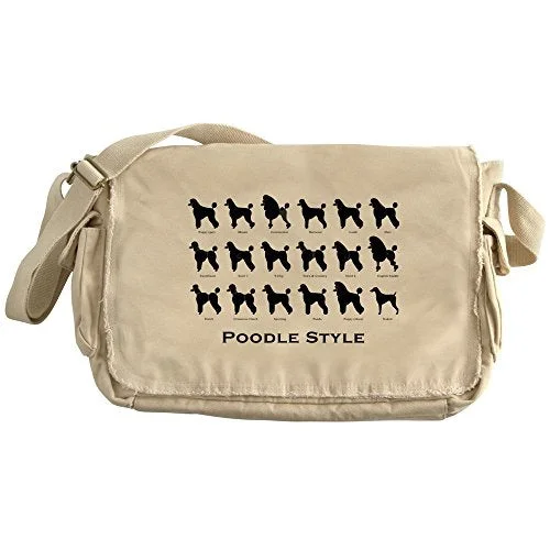 Messenger bag for swift breaks-Cafepress - Poodle Styles: Black - Unique Messenger Bag, Canvas Courier Bag