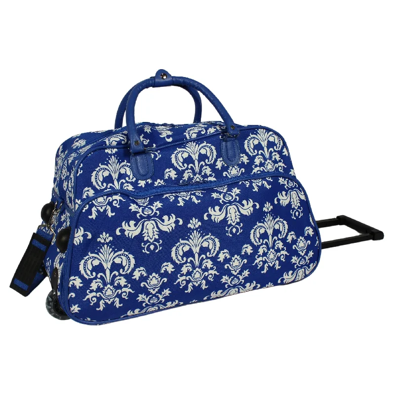 Duffel Bag Peru ancient-CalBags Damask 21" Rolling Carry-On Duffel Bags