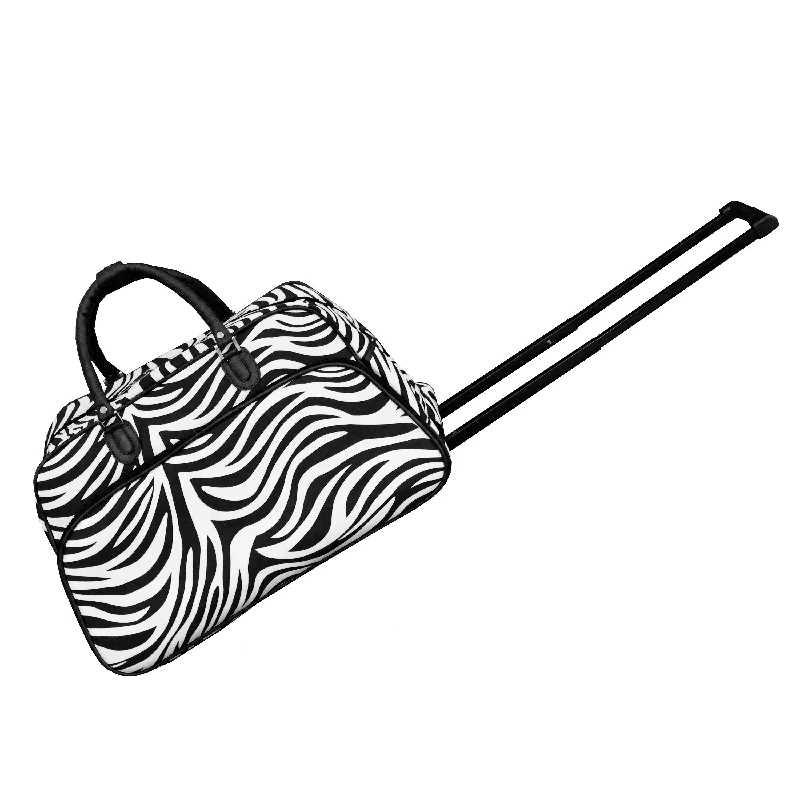 Duffel Bag Ecuador wild-CalBags Zebra 21" Rolling Carry-On Duffel Bags