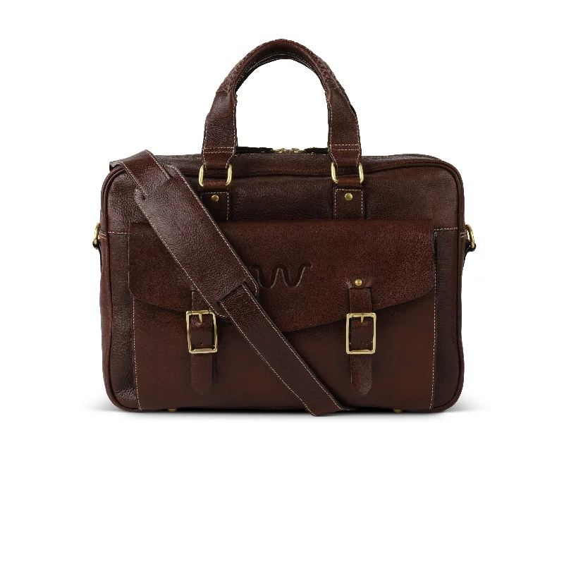 Briefcase with loud hues-Laureles Messenger Briefcase