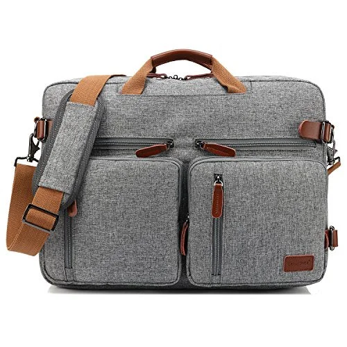 Briefcase with line prints-Coolbell Convertible Backpack Messenger Bag Shoulder Bag Laptop Case Handbag Business Briefcase