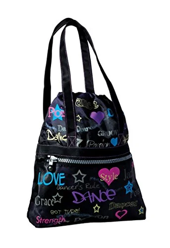 Dance Attitude Tote Bag (Colorful Screenprint Design)