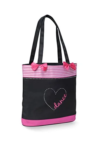 Dancer Heart & Bows Tote Bag