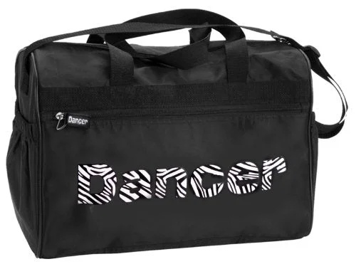 Duffel Bag buy one get one-Dansbagz Zebra "Dancer" Duffel Bag One Size Black