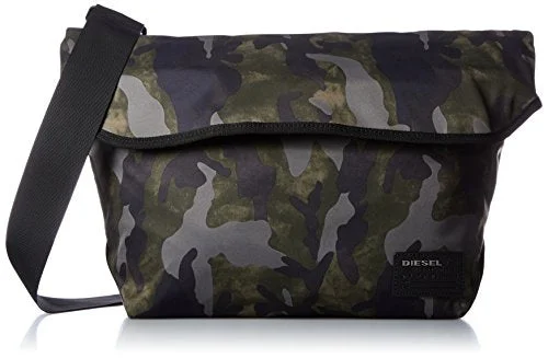 Messenger bag with soft grip-Diesel Men'S Ranks F-Close Messenger Bag, Military Camo