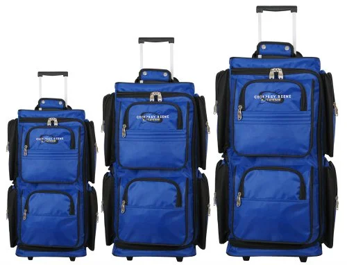 Duffel Bag cleaning guide-Geoffrey Beene 3 Piece Vertical Duffel Wheeler Set, Royal, One Size