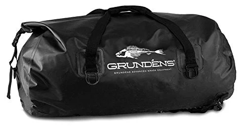 Duffel Bag futuristic look-Grundéns 105 Liter Shackelton Duffel Bag, Waterproof and Durable, Black- OneSize