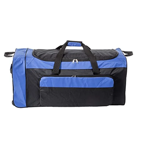 Jetstream Foldable 145L Duffle Bag with Triple Inline Wheels - Large Collapsible Duffel for Camping & Travel