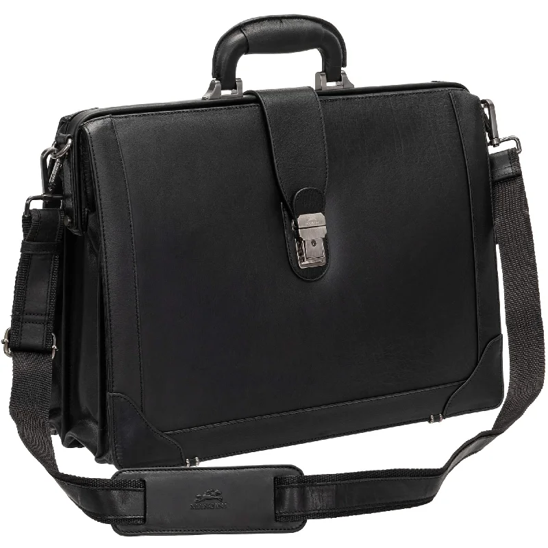 Briefcase for outdoor kits-Mancini Buffalo Luxurious Litigator Briefcase Pocket for 17.3” Laptop