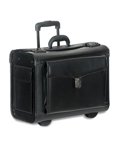 Briefcase with polka dots-Mancini BUSINESS Collection Wheeled Catalog Case