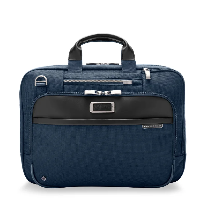 Briefcase with fancy hardware-Medium Expandable Briefcase