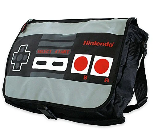 Messenger bag portable travel-Nintendo Nes Controller Messenger Bag