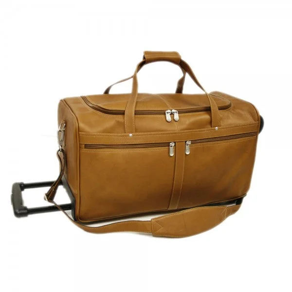 Duffel Bag Athens old-Piel Leather 22" Duffel On Wheels Assorted Colors