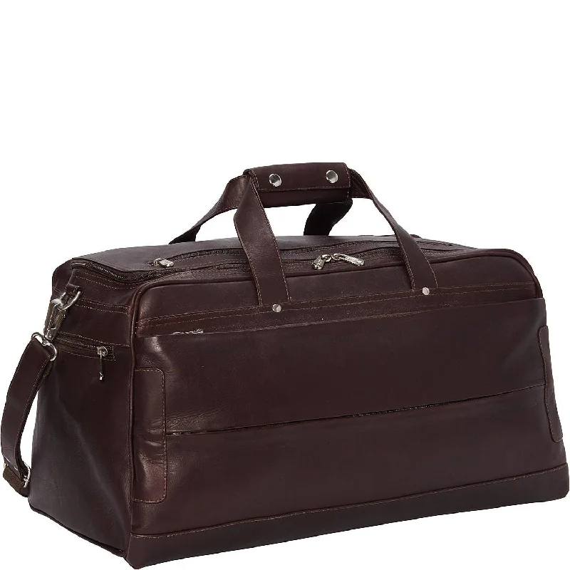 Piel Leather Hidden Pocket Duffel