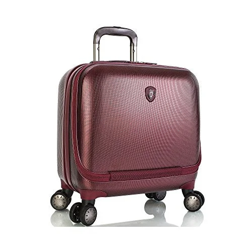 Briefcase with side straps-Portal Laptop Business Briefcase Color: Burgundy