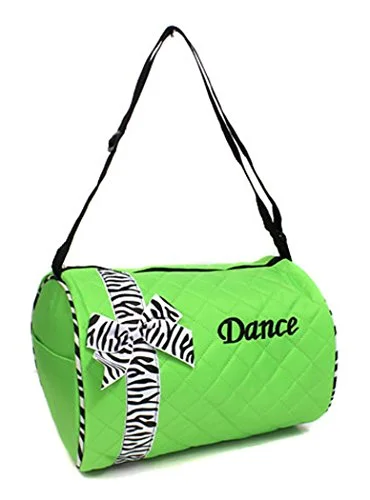 Duffel Bag Dubai luxe-Quilted Duffel Dance Bags (Lime Green)