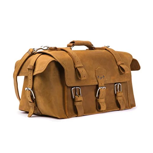 Duffel Bag Canada north-Saddleback Leather Side Pocket Duffel - Best Carry On, Travel Duffel Bag - 100 Year Warranty