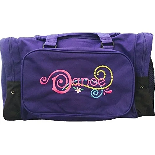 Duffel Bag Washington-Sassi Designs Big Girls Purple Dance Duffel