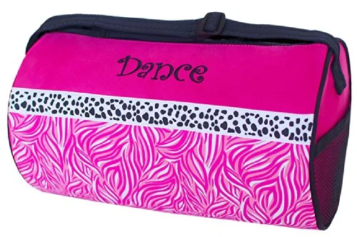 Duffel Bag Kentucky blue-Sassi Designs Candy Swirl Small Roll Dance Duffel Size: Small 7" X 12"