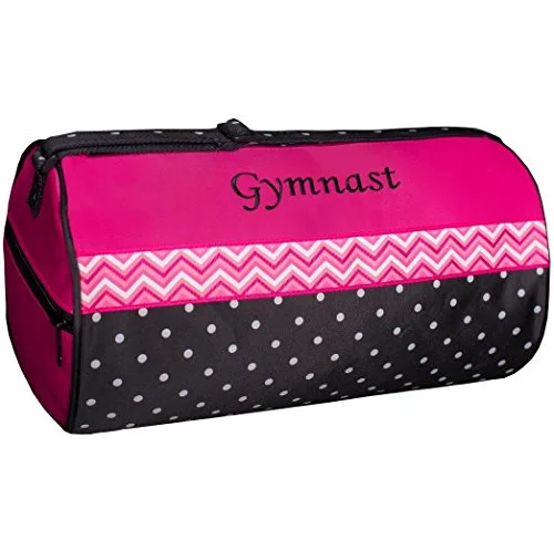 Duffel Bag Tennessee-Sassi Designs Chevron Ribbon Gymnast Medium Roll Duffel Bag