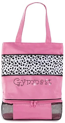 Sassi Designs Dalmatian Gymnast Small Tote Size: Small 12" X 11" X 4"