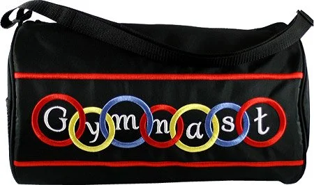 Duffel Bag Virginia grace-Sassi Designs Gym-01 Bright Colored Embroidery Gymnastics Duffel Bag