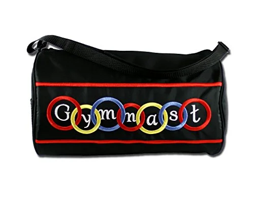 Duffel Bag Nebraska calm-Sassi Designs Gymnastics Rings Medium Roll Duffel Bag