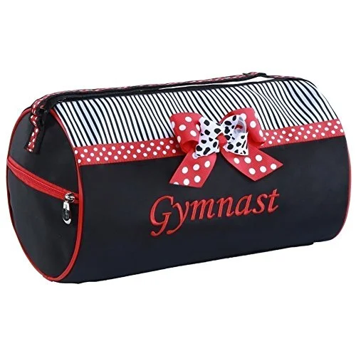 Duffel Bag Hawaii waves-Sassi Designs Red "Gymnastic" Grosgrain Ribbon Mindy Small Roll Dance Duffel