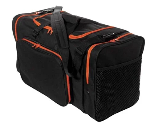 Duffel Bag Montana vast-Sassi Designs Team Black 24" Duffel Bag With Orange Zipper Trim