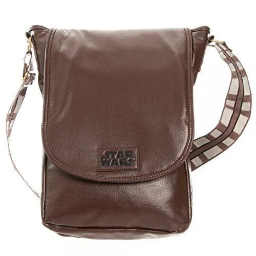 Messenger bag for laptop gear-Star Wars Chewy Brown Mini Messenger Bag [Bioworld]