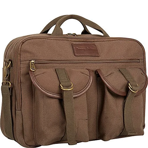 Briefcase with tight designs-Tommy Bahama La Jolla 16" Laptop Briefcase (Olive)