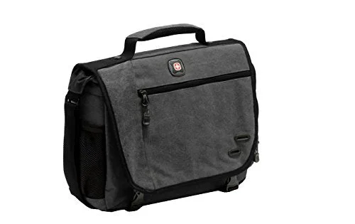 Messenger bag light leather-Trg - Swiss Gear Ga-7666-09F01 Swissgear Zinc Blk Messenger