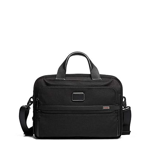 Briefcase with client kits-TUMI - Alpha 3 Triple Compartment Brief Briefcase - 15 Inch Computer Bag for Men and Women - Black