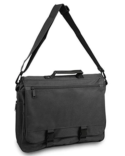 Briefcase with travel essentials-Ultraclub Accessories Expandable Briefcase 1012 -Black One