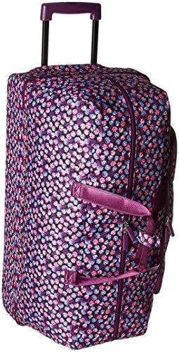 Duffel Bag plastic clips-Vera Bradley Women'S Large Wheeled Duffel, Berry Burst