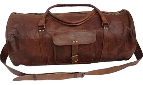 Duffel Bag Russia vast-Vintage Crafts Leather 20 Inch Duffel Travel Gymovernight Weekend Leather Bag