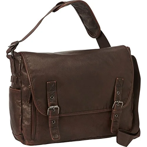 Messenger bag rugged straps-Bellino Mason Messenger Bag, Brown