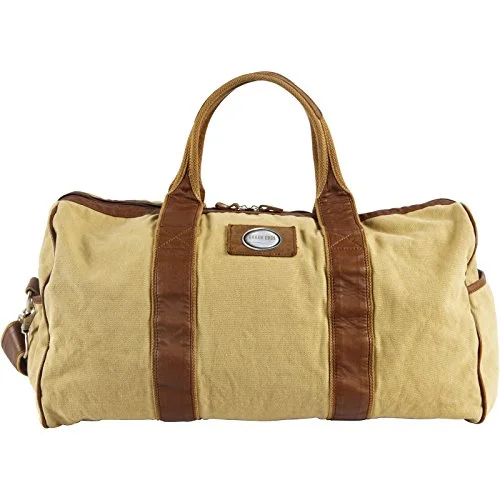 Duffel Bag sci-fi look-Canyon Outback Urban Edge Mason 21 Inch Canvas And Leather Duffel Bag, Tan, One Size